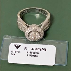 K18 Real Japan Gold w/ Diamonds Ring